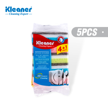 Kleaner 5-Pack Double-Sided Non-Scratch Kitchen Cleaning Sponges