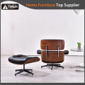 Populair design lederen houten Charles Emaes lounge stoel