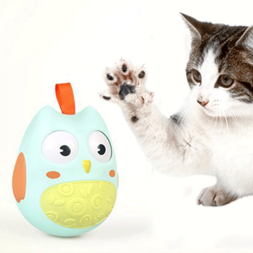 MOFESIPI Squeaky Tumbler Toy with Bell for Boredom Relief in Pets