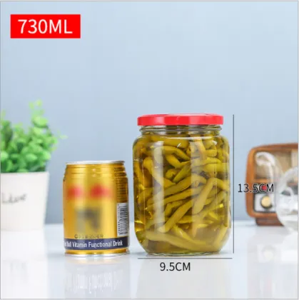 Large Variety of Empty Clear Food Storage Bottles and Jars for Salad, Sauce, Chutney, Canning, and Jam