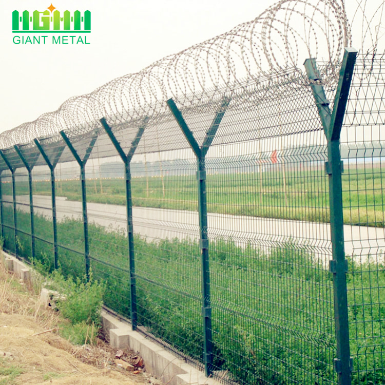 Electric galvanized airport security wire mesh fences