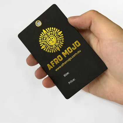 Luxury Gold Embossed Clothing Hang Tags