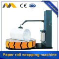 Round roll reel type wrapping machine with stretch film