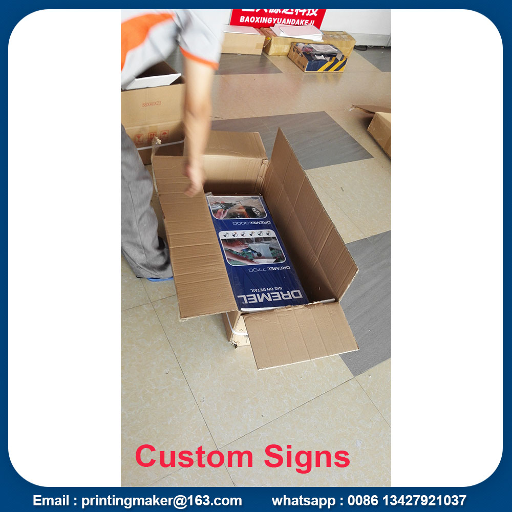 printed sign board