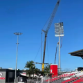 Pólo de lâmpada de luz de estádio de alto mastro de mastro