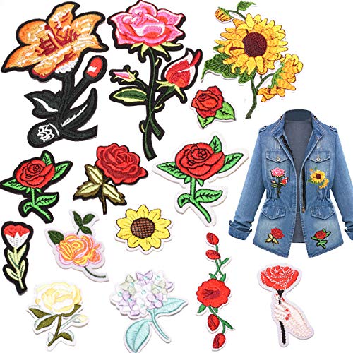flower embroidery patch