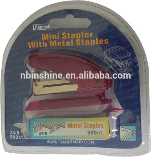 Mini stapler with metal staples , Cute mini office stapler , Mini stapler set