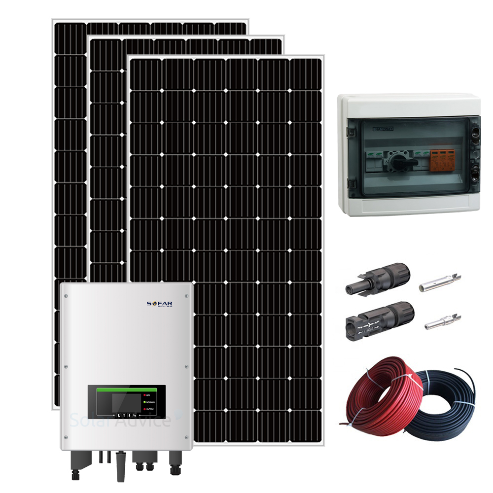 Słoneczny system hybrydowy 6 kW