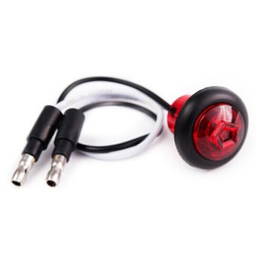 લાલ એમ્બર વ્હાઇટ મીની રાઉન્ડ એલઇડી માર્કર અને ક્લિઅરન્સ લાઇટ મીની માર્કર ક્લિયરન્સ લાઇટ