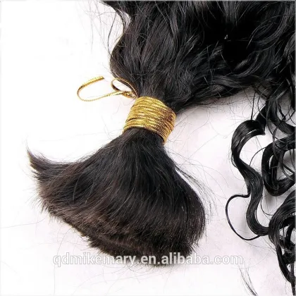 Human Hair Braiding Brazilian Deep Wave Hair Bulk