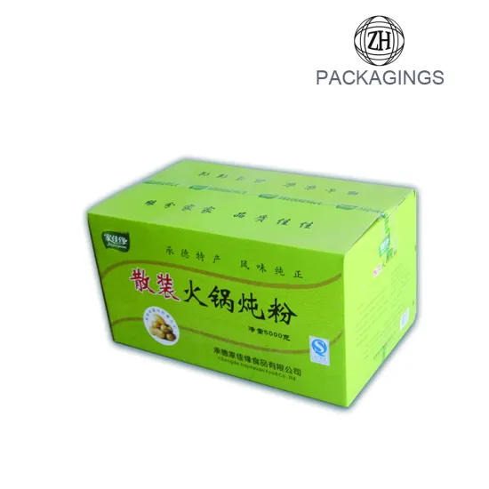 Colorful 5-ply corrugated paper carton box