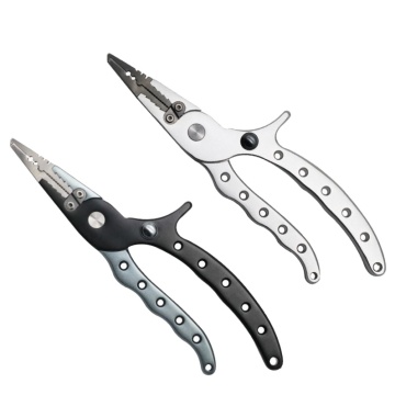 Aluminium Alloy Saltwater Fishing Pliers with Locking Line Cutter and Hook Remover