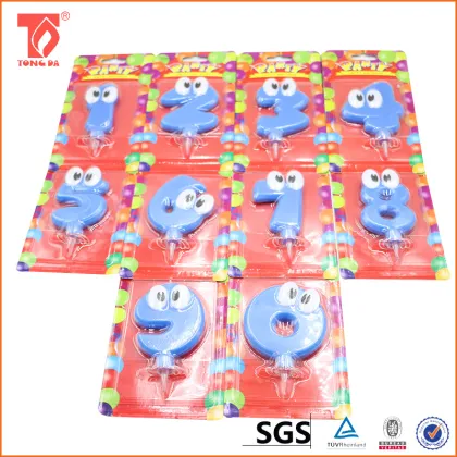 Numero de vela de la torta de cumpleanos