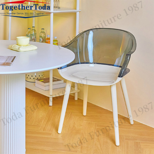 Acrylic transparent dining chair for hotel use