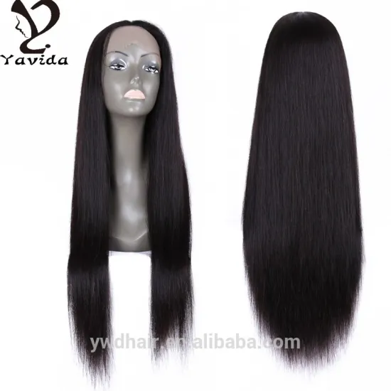 8-26inch Cheapest Full Lace Human Hair Wigs With baby hair Virgin Brazilian Straight Glueless Lace Front Wigs for black women