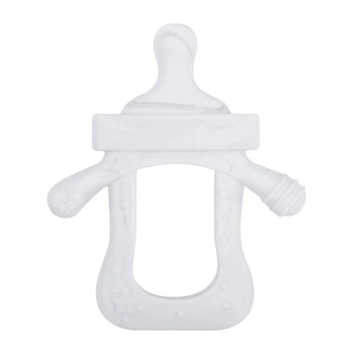 Milk Bottle Design Toy Pacificier Clip Silicone Teether