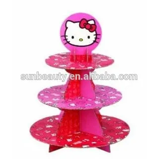 cinderella paper cake stand birthday decorations