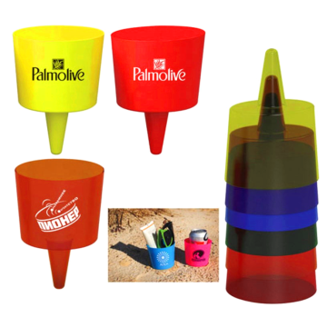 Customizable Eco-friendly Beach Cup Holder with Logo