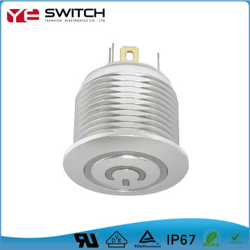 Button switch 16MM self-locking with light and power