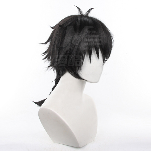 Wind Breaker Jujo Kame black Cosplay Wig 3