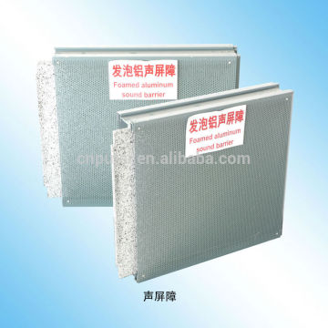 Environmental Nonflammable Aluminum Foam Highway And Railway Soundproofing wall