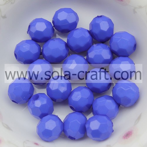 Hochwertige billigste Kristall Facettierte Perlen Glas Facettierte Perlen 4MM Blaue Farbe