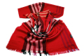 Bufanda de lana de cheques de moda peinada para hombres