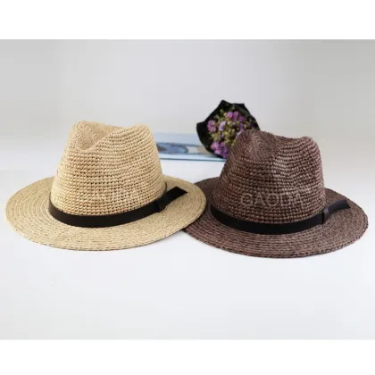 Grass panama hat crochet straw panama hats