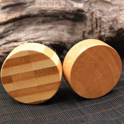 Eco-Friendly Boar Bristle Shaving Brush for Men - Vinnie Portable Round Beard and Mustache Brush