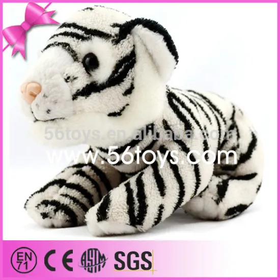 soft fabric plain animal tiger plush toy realistic dolls