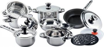 Non-stick coating 16pcs wide edge cookware