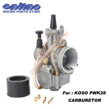 Carb for koso pwk28 carburetor Carburador 28mm with power jet fit on 2T/4T motorcycle engine racing motor