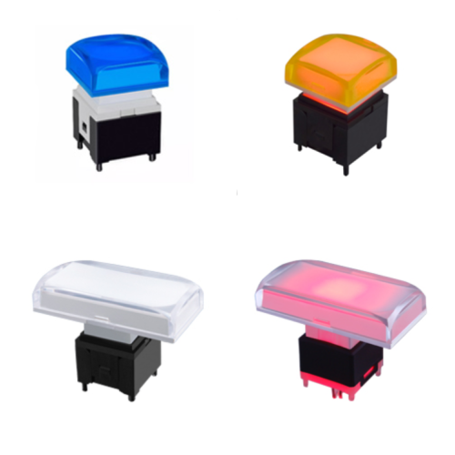 LED SPST Momentario Pushbutton Switch