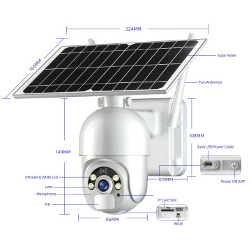 4G Solar-Powered Outdoor Smart Security Camera System with Night Vision