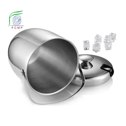 Double Wall Insulated Steel Wine Ice Bucket