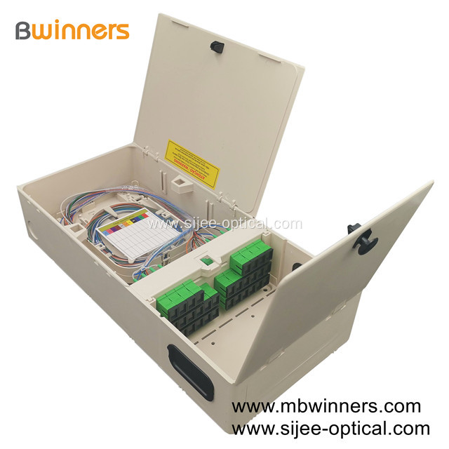FTTH ABS Fiber Optic Distribution Box 1X32 PLC Splitter
