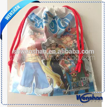 reusable rope handle plastic shopping bag