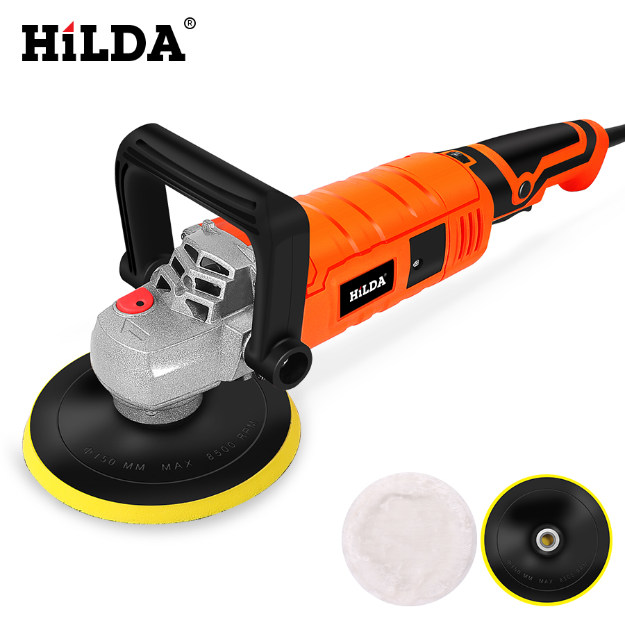 Hilda 1200w Car Polisher Variable Speed 3000rpm Car Paint Care Tool ...