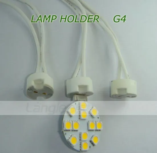 G4 Lamp Holder, G4 Light Base, Bi-pin Lamp Holder, Ceramic