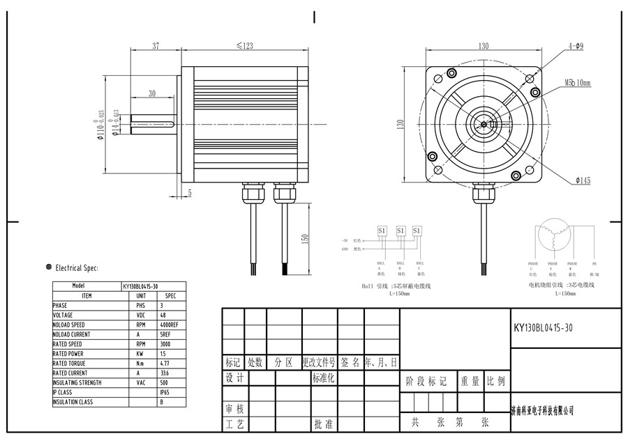 48 V Brushless Dc Motors