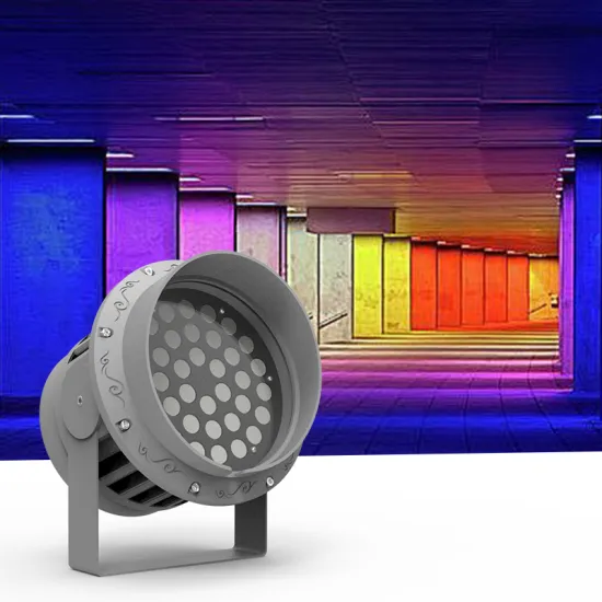 High-Power 100W RGB DMX512 Floodlight for Hotel and Bridge Landscaping