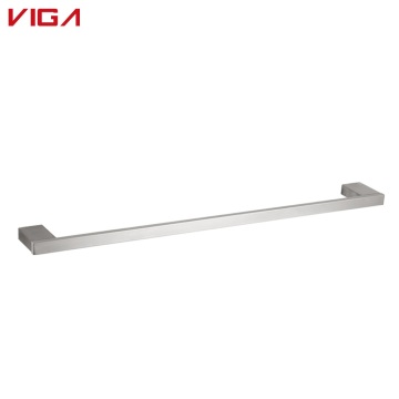 Bathroom Accessory Manufacturer: Wall-Mounted Stainless Steel Towel Bar, Brush Nickel