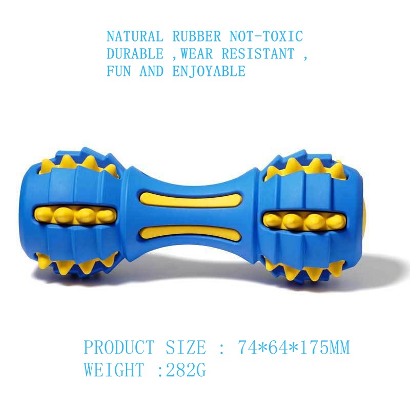 Natural Rubber Bite Resistant Dog Toy 