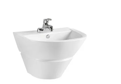 wall hung basin black bottle trap bolts caroma