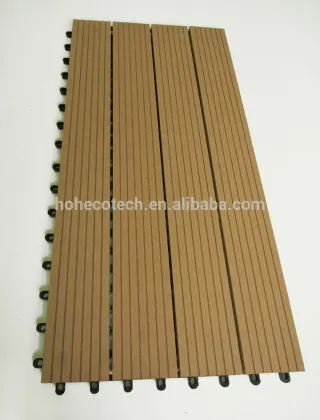 Easy All Weather Wood Deck Tiles Cheap, WPC Deck , Wood Plastic Composite Deck Tile