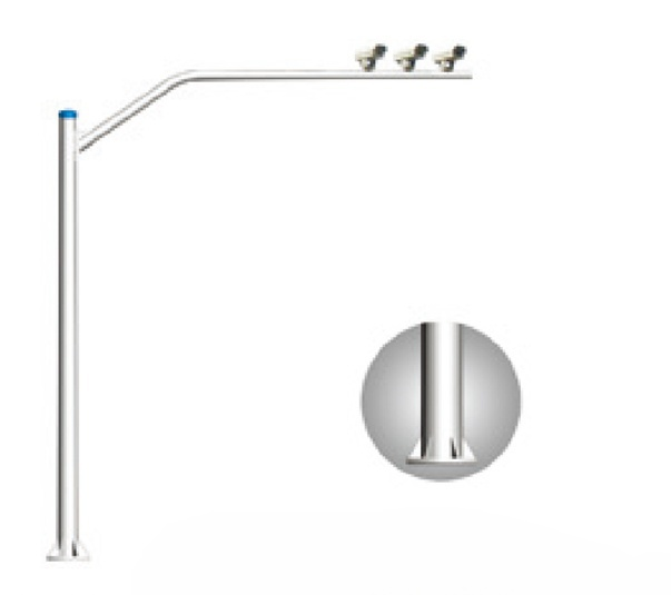 Cone cantilever signal pole