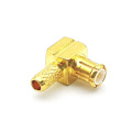Right Angle MCX Male Plug RF Coaxial Adapter