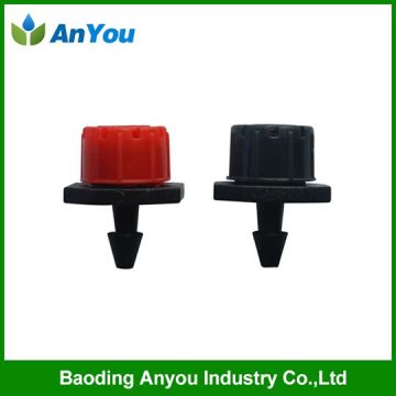 0-70L flow adjustable button dripper for irrigation