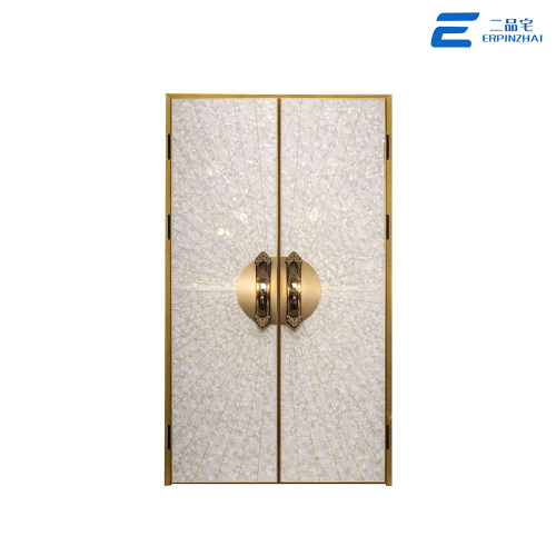 Полнопанельная входная дверь виллы из литого алюминия на заказ