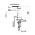 Alira single lever basin mixer